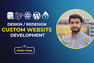 do website development as full stack developer PHP laravel reactjs wordpress