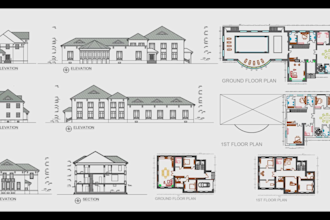 draw 2d floor plans in autocad from your sketches