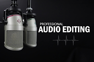 clean up, edit, convert and improve your audio file