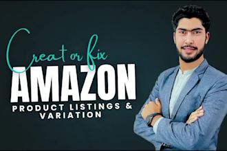 create amazon fba product listing and variation or fix listing issues