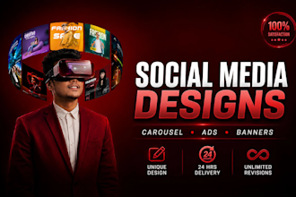design social media ads meta ads and social media posts
