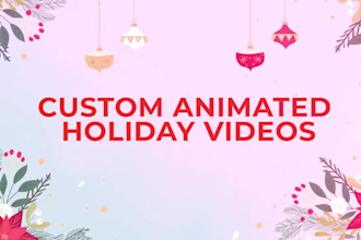 create a custom animated christmas video for your brand