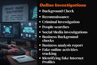 provide investigation services and background checks