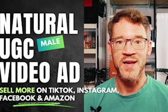 create a natural ugc video ad for tiktok, instagram or meta
