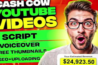 cash cow videos, cash cow channel, cash cow, youtube automation
