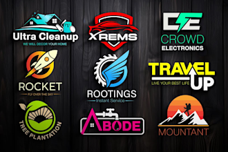 create a unique 3d minimalist business logo design in 24 hrs