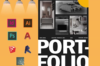 do layouts, diagrams and university architecture portfolio in 24 hours
