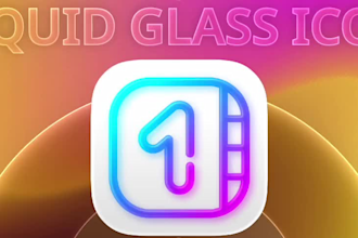 design a professional glass style logo for your app
