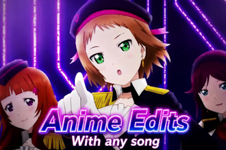 make a professional anime music video amv edit with any song