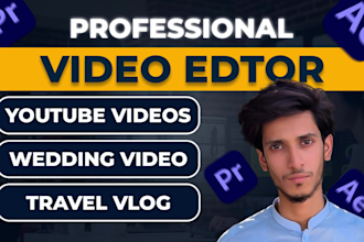 edit travel video, youtube vlog, and all type of other video