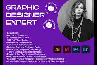 do your adobe indesign, photoshop and illustrator projects