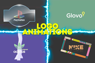 create 2d professional animation logo text icons brand intro youtube tiktok inst
