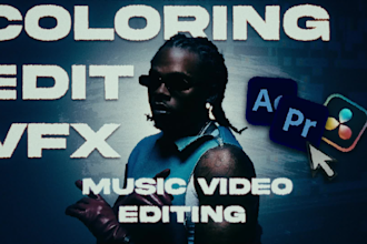 professionally edit your vfx music video editing