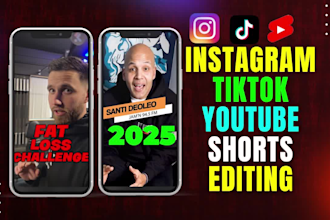 do short form tiktok video, faceless youtube short, viral instagram reel editing
