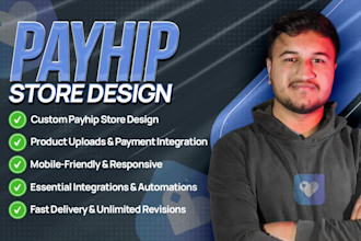 design a payhip website or payhip store to sell digital products online