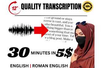 transcribe english audio to text, audio video transcription