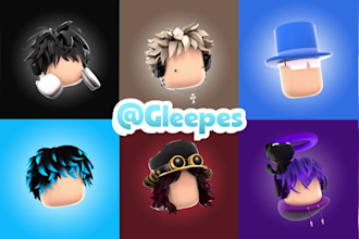 make you high quality roblox head pfp