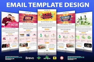 create responsive mailchimp email template, newsletter