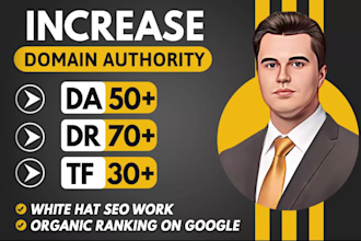 increase domain rating ahrefs dr domain authority moz da tf with seo backlinks