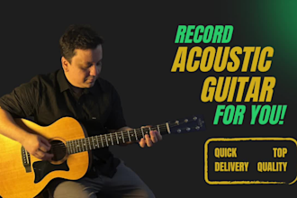 record acoustic guitar tracks on your song