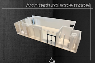 make architectural physical scale model and ship