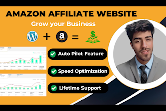 create an amazon affiliate autopilot website with auto blog