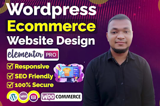 create ecommerce website online store by woocommerce elementor pro