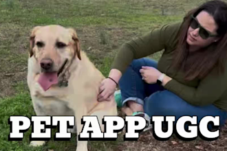 create high converting pet app promo and ugc video ads