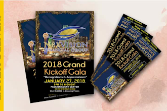 design flyer, matching ticket, poster, even ticket