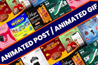 create animated social media ads, posts, gifs, posters and flyers