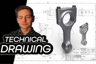 create technical drawings for manufacturing