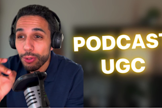 create a podcast style ugc ads for tiktok and insgtagram