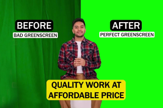 fix or remove bad green screen and chroma key in any video