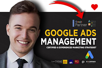 be your expert google ads manager, ads management, setup and optimisation