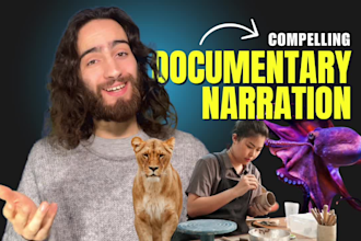 be the captivating voice behind your documentary