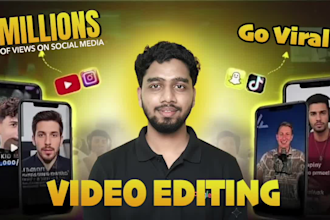 do video editing for instagram reels, youtube shorts and tiktok videos
