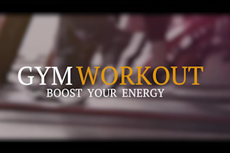 professional edit video gym fitness workout promo video ads