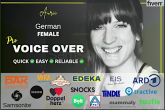 record a german female voice over