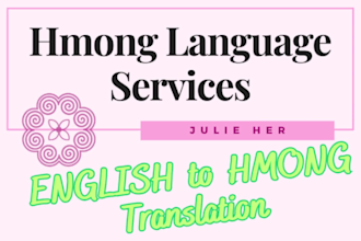 translate your contents from english to hmong