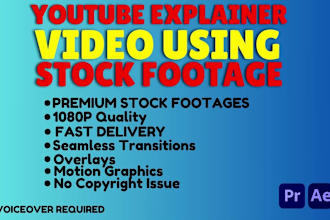 turn your script into youtube explainer video using  stock footage