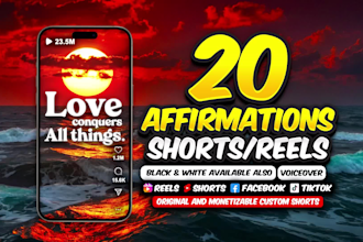 create affirmation quotes reels youtube shorts tiktok