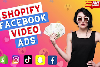 shopify facebook video ads for dropshipping products
