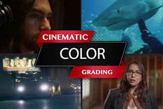 cinematic video color grading and color correction
