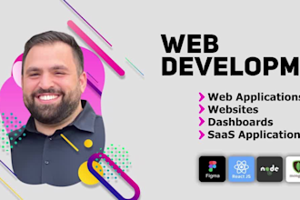 design and develop website, web application, dashboard