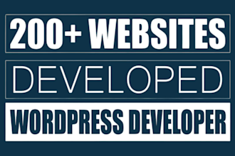 be your wordpress developer for wordpress website development