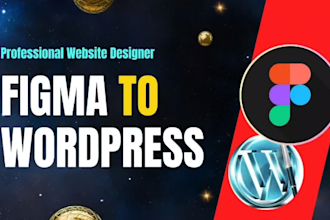 convert or clone figma to wordpress, figma to elementor or psd to elementor