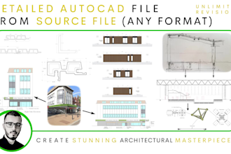 convert PDF, sketch, and image to autocad
