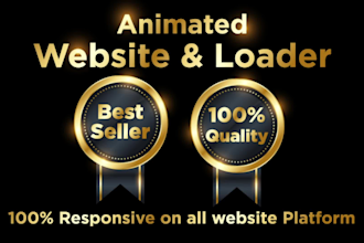 do svg json and gif and lottie animated loader for website