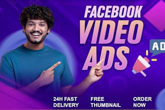 create highly converting facebook video ads for you