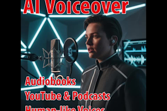 professional ai voiceover and audiobooks, youtube, podcasts and more